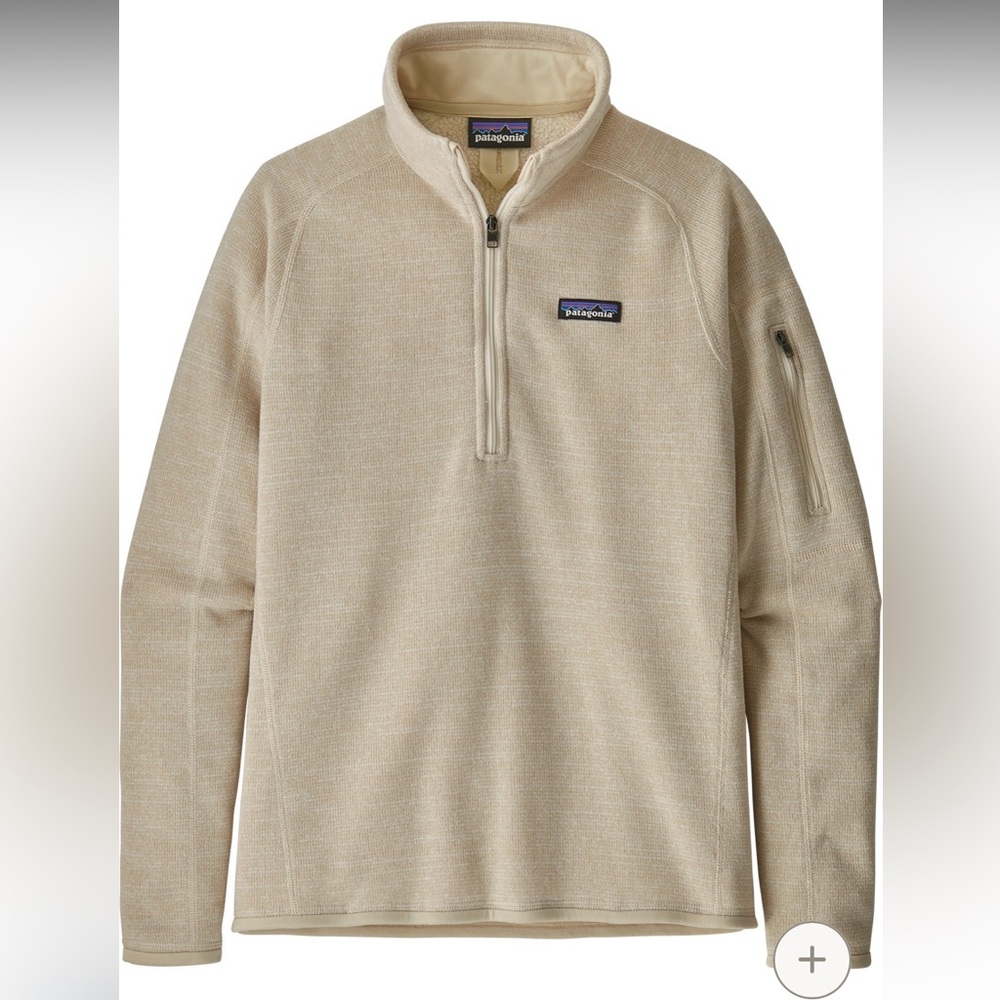 MOVING SALE! Patagonia W’s quarter zip Better Sweater - oyster white - size XS